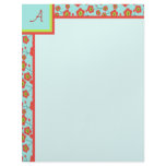 Poppy Fun Monogram Letterhead