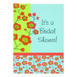 Poppy Fun Trendy Mod Floral Announcements
