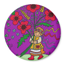 Poppy Girl magnets