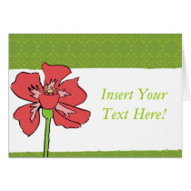 Poppy Green, Insert Your Text Here! cards