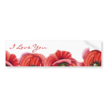 Poppy I Love You Bumper Sticker bumper stickers