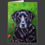 Poppy - Labrador Retriever Dog Art Greeting Card