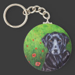 Poppy - Labrador Retriever Dog Art Key Chain