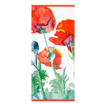 POPPY LUCIOUS RED RACK CARD