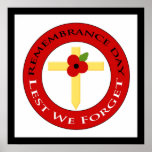 Poppy on cross - Poster
