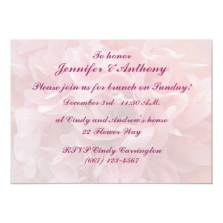 Poppy Petals Brunch Personalized Invitations