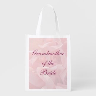 Poppy Petals Grandmother of the Bride Tote Reusable Grocery Bag