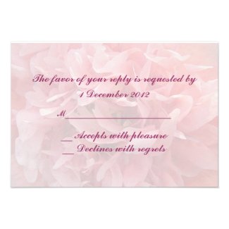 Poppy Petals RSVP Card