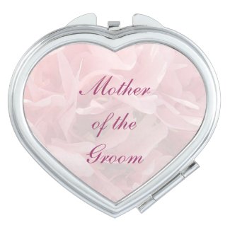 Poppy Petals Wedding Mother of the Groom Travel Mirror