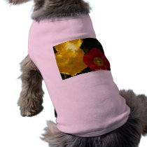 poppy,pink and yellow close up pet clothing by pinkypetals poppy,pink and yellow close up pet clothing