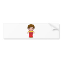 Poppy Spain Boy Bumper Sticker