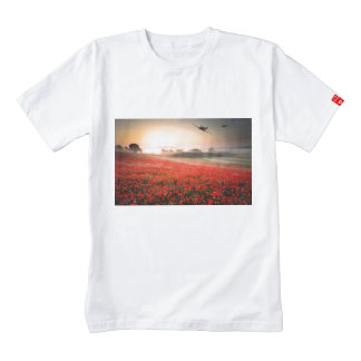 Poppy Spitfires Zazzle HEART T-Shirt