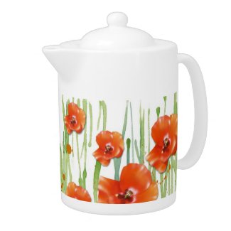 Poppy teapot