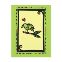 "POPPY" THE LOVE BIRD postcards by Jill311 "POPPY" THE LOVE BIRD postcards