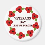 Poppy wreath - Magnet