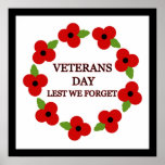 Poppy wreath - Poster