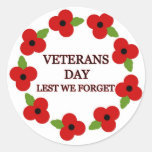 Poppy wreath - Sticker