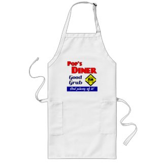 Pops Diner Kitchen Art apron