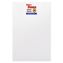 Pops Diner Kitchen Art Custom Stationery