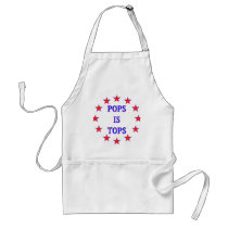 Pops is Tops for Dad Apron