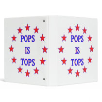 Pops is Tops for Dad binders by HappyDoggies Pops is Tops for Dad binders