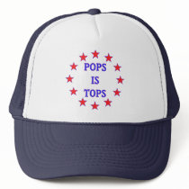 Pops is Tops for Dad Mesh Hat