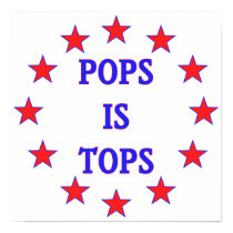 Pops is Tops for Dad posters by HappyDoggies Pops is Tops for Dad posters