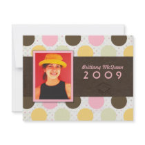Popsicle Graduation Photo Invitation
