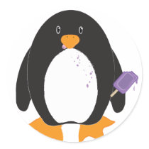 Popsicle Penguin stickers by GlitterFX Popsicle Penguin stickers