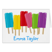 Popsicles and Polka Dots Greeting Card