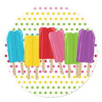 Popsicles and Polka Dots Sticker