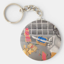 PopTarts vs. Toaster Strudels Key Chain