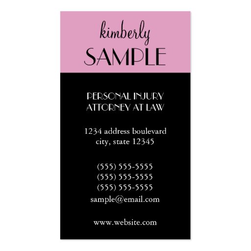 Popular Business Card (front side)