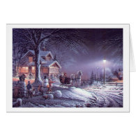 Popular  classic, vintage Christmas picture Card