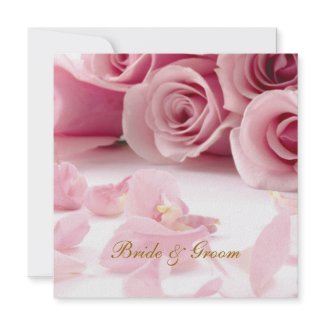 Popular Elegant Wedding Invitation Pink Flowers invitation