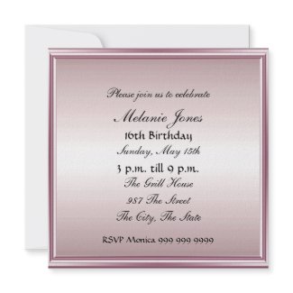Popular Invitation Sweet sixteen 16