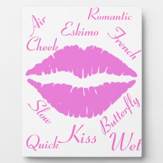 Popular Kiss Types Word Art