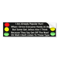 Popular on the road bumper stickers