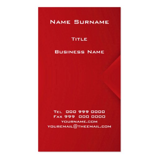 Popular Red Envelope Business Cards (front side)