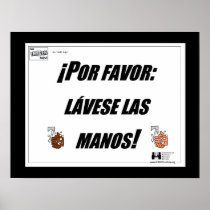 Por Favor Lavese Las Manos posters