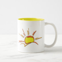 Porcelain Ceramic Sunrise Mug