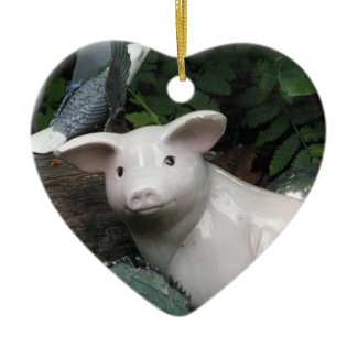 Porcelain Pig ornament