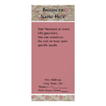 Porcelain Roses Rack Card rack cards by MargotsDesigns Porcelain Roses Rack Card rack cards