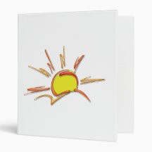 Porcelain Sunrise Vinyl Binder