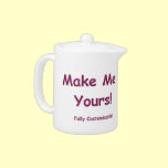 Porcelain Teapot ~ dishwasher safe ~ customizable!