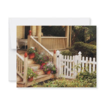 Porch - My Grandmother's Garden invitations by suburbanscenes Porch - My Grandmother's Garden invitations