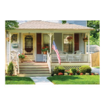 Porch - The home of a little old lady posters by suburbanscenes Porch - The home of a little old lady posters