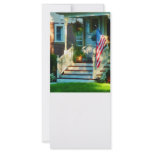 Porch With American Flag Rack Card Design
