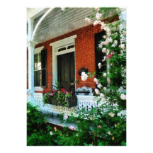 Porch With Climbing Roses Personalized Invite