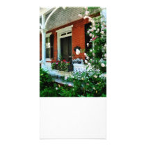 Porch With Climbing Roses Photo Card Template